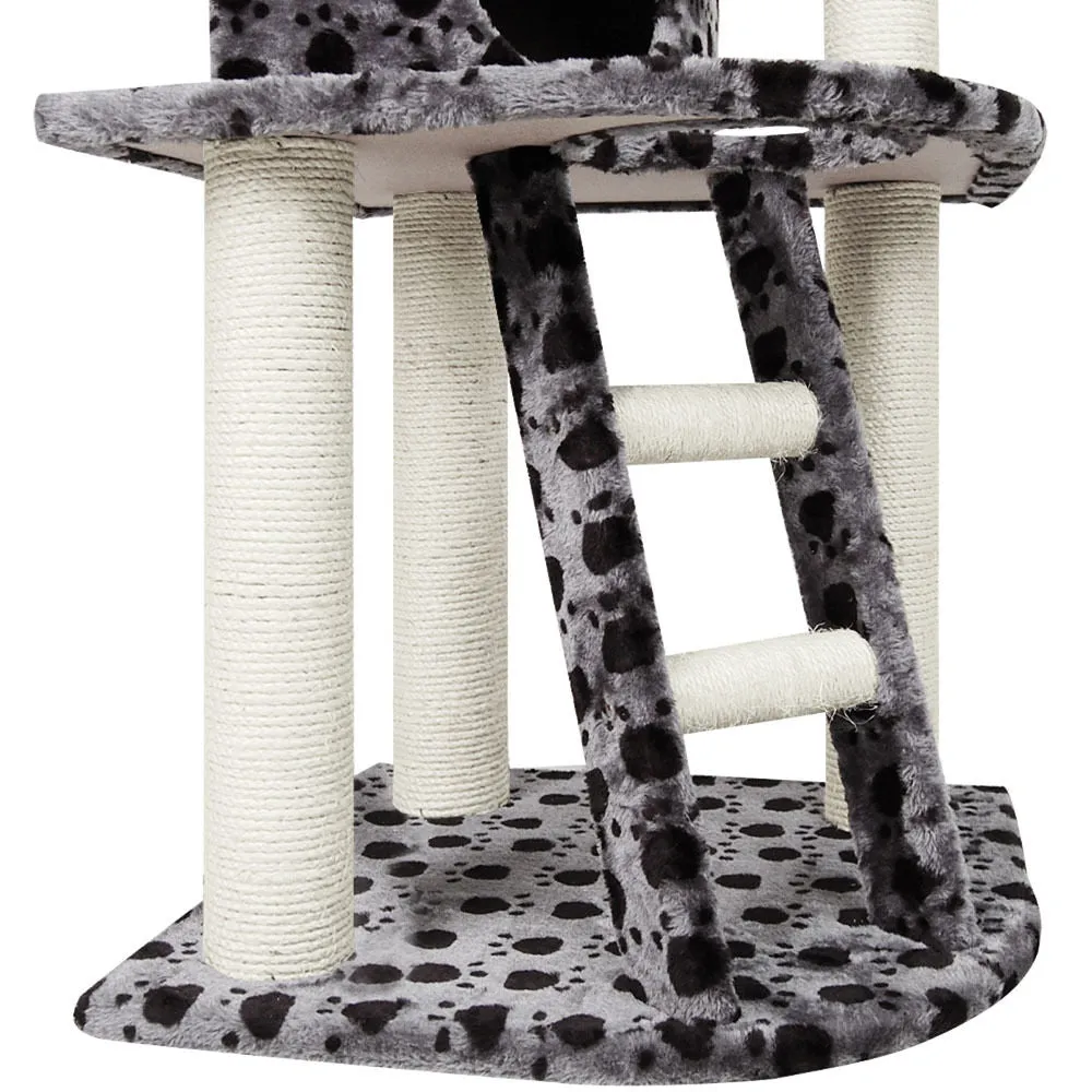 120cm Grey Paw Print Scratcher