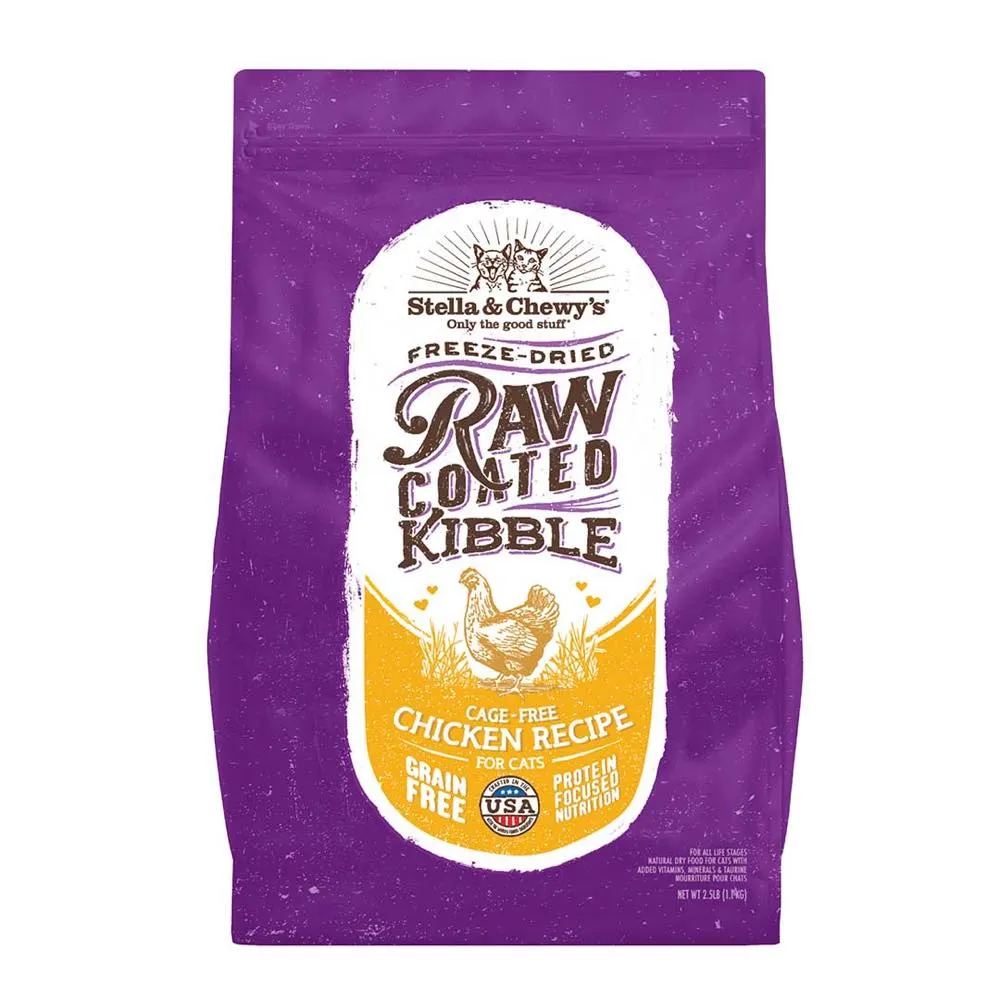 15% OFF: Stella & Chewy’s Freeze-Dried Raw Coated Kibble Chicken Grain-Free Dry Cat Food
