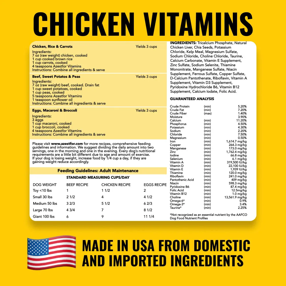 3 Vitamins For Homemade Dog Food
