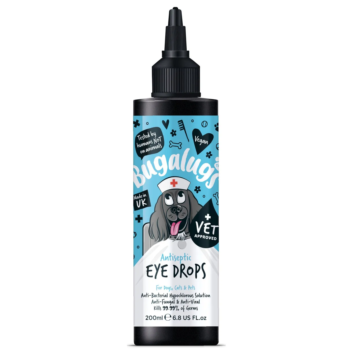 Antiseptic Eye Drops for Dogs, Cats & Pets