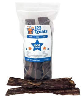Beef Jerky Treats 9-11 inches - 16 ounces Chews for dogs (Made in USA)