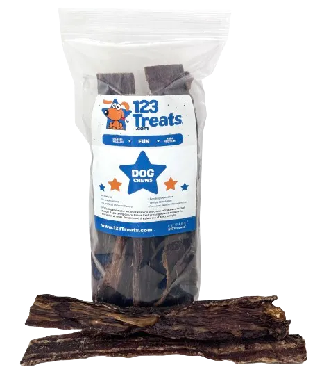 Beef Jerky Treats 9-11 inches - 16 ounces Chews for dogs (Made in USA)