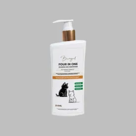 Bengal Four-in-One Pet-Friendly pH-Balanced Formula Shampoo (Shampoo   Conditioner   Detangler   Moisturizer) - 250ml