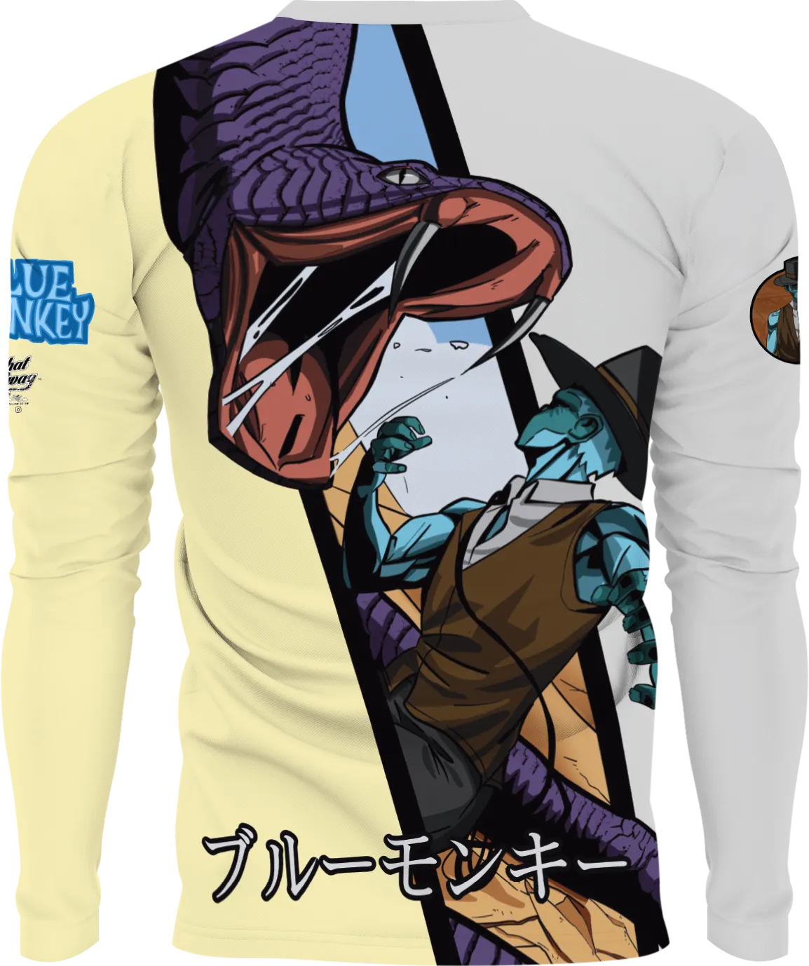 Blue Monkey Old West V8 Grey/Yellow Long Sleeve