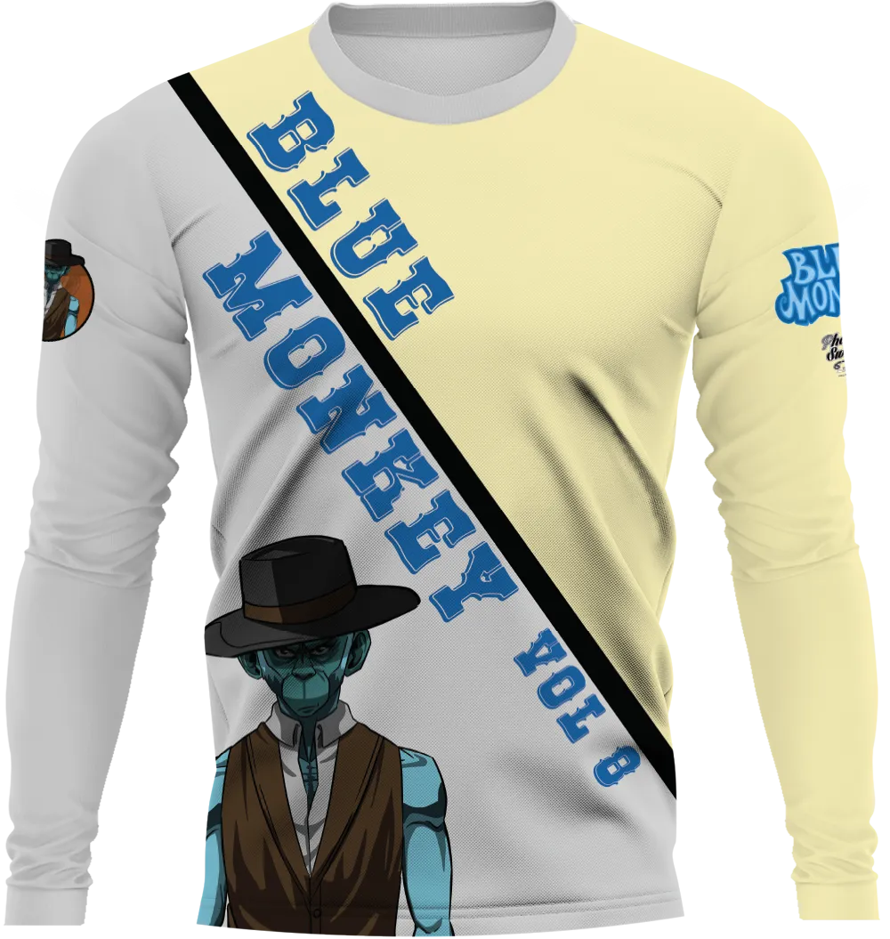 Blue Monkey Old West V8 Grey/Yellow Long Sleeve