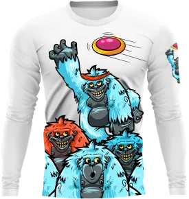 Blue Monkey Year 1 (Rebooted) White Longsleeve