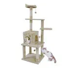 Cat Trees Wood Sturdy with Scratching Posts