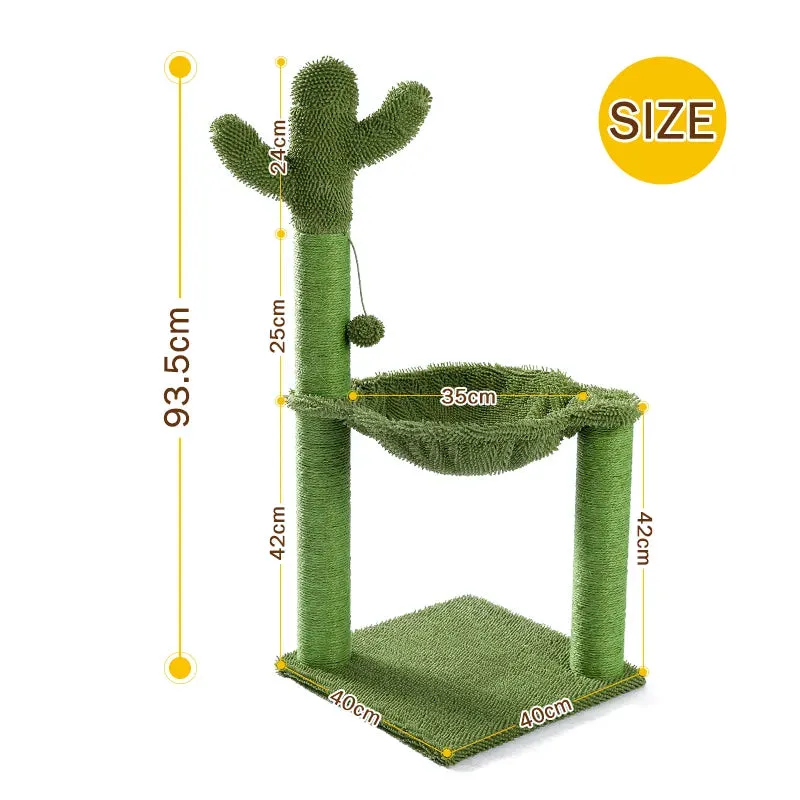 Cat Trees Wood Sturdy with Scratching Posts