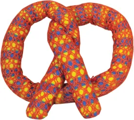 Catstages Plaque Away Pretzel Cat Toy  Interactive Catnip Dental Chew Toy to Help Clean Teeth, Fun for Play and Chewing, Orange