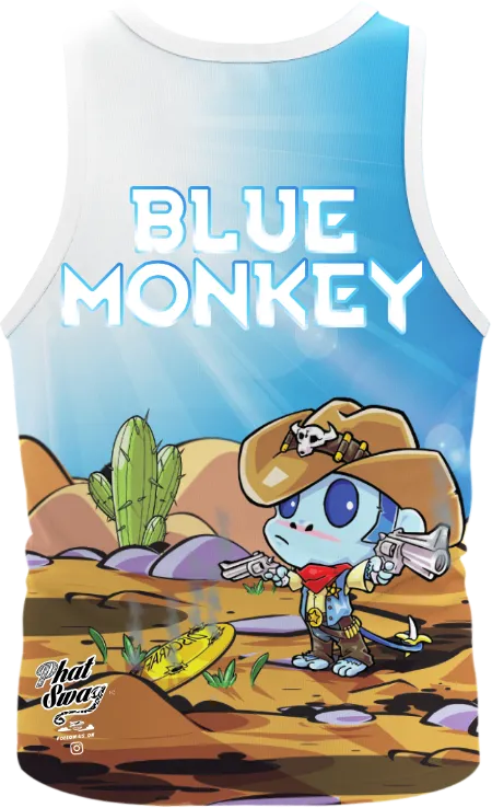 Cowboy Blue Monkey Singlet