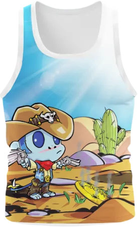 Cowboy Blue Monkey Singlet