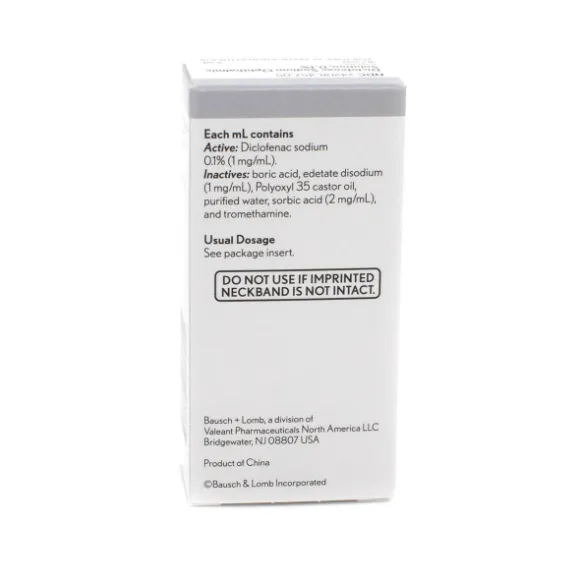Diclofenac Sodium Opthalmic Solution 0.1% (5 mL)