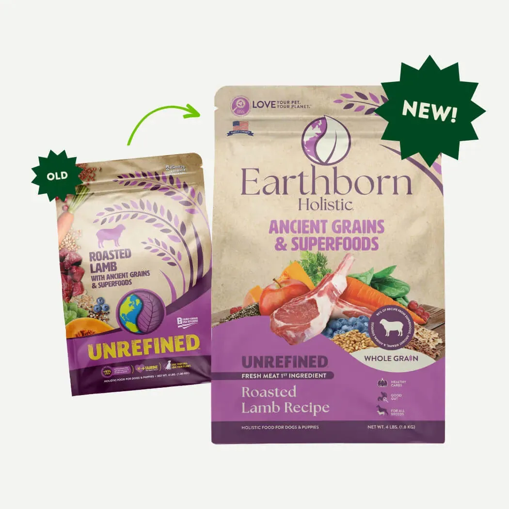 EARTHBORN UNREFINED Holistic Roasted Lamb with Superfoods Dog Food