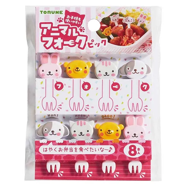 Four Animals Food Forks - Set B