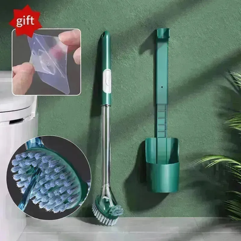 Household Sturdy Bristle strong  silicone Toilet brush