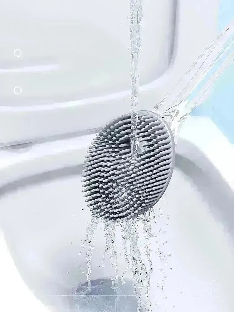 Household Sturdy Bristle strong  silicone Toilet brush