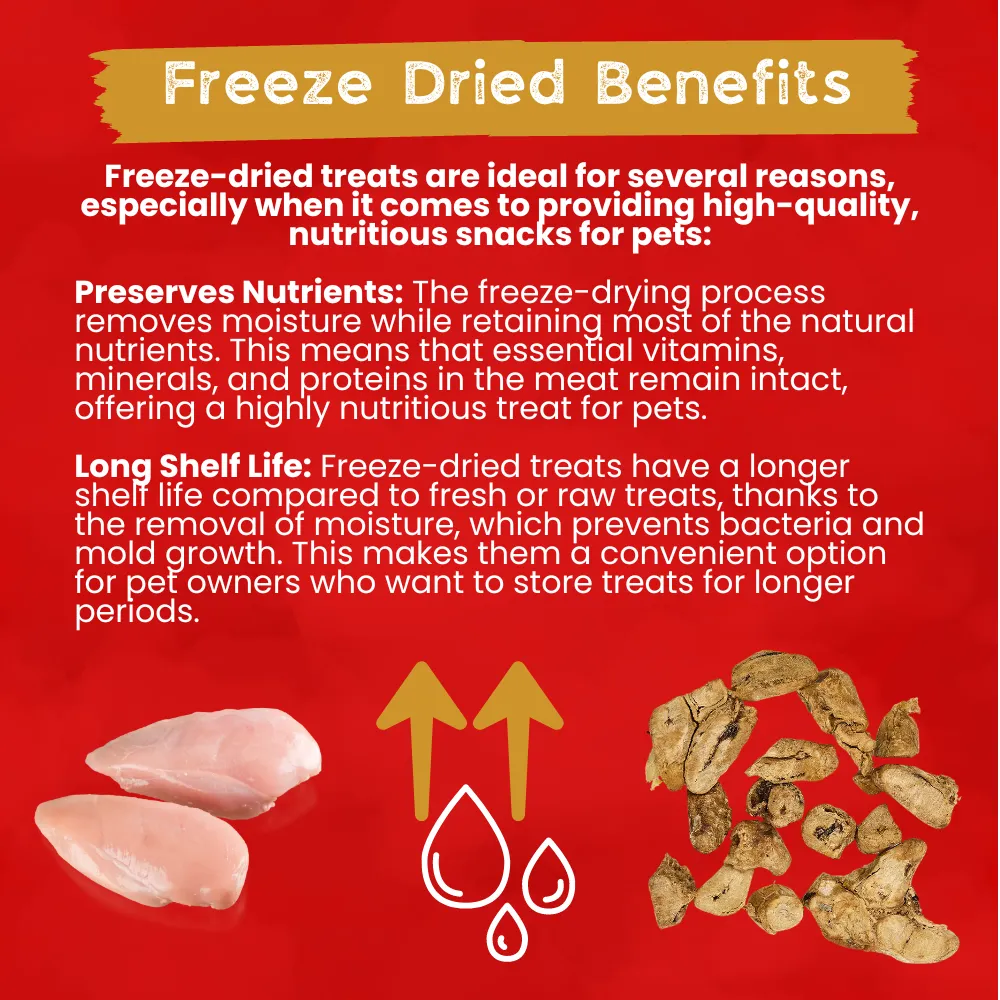 Kanu Pet Freeze Dried Chicken Heart Dog Treat