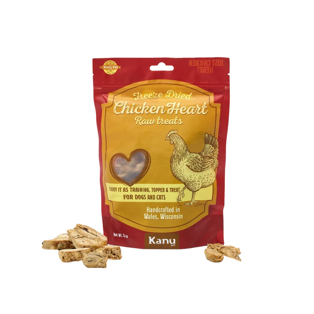 Kanu Pet Freeze Dried Chicken Heart Dog Treat