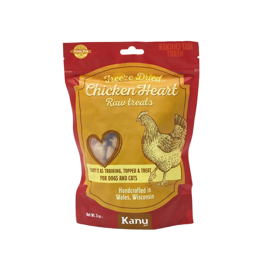 Kanu Pet Freeze Dried Chicken Heart Dog Treat