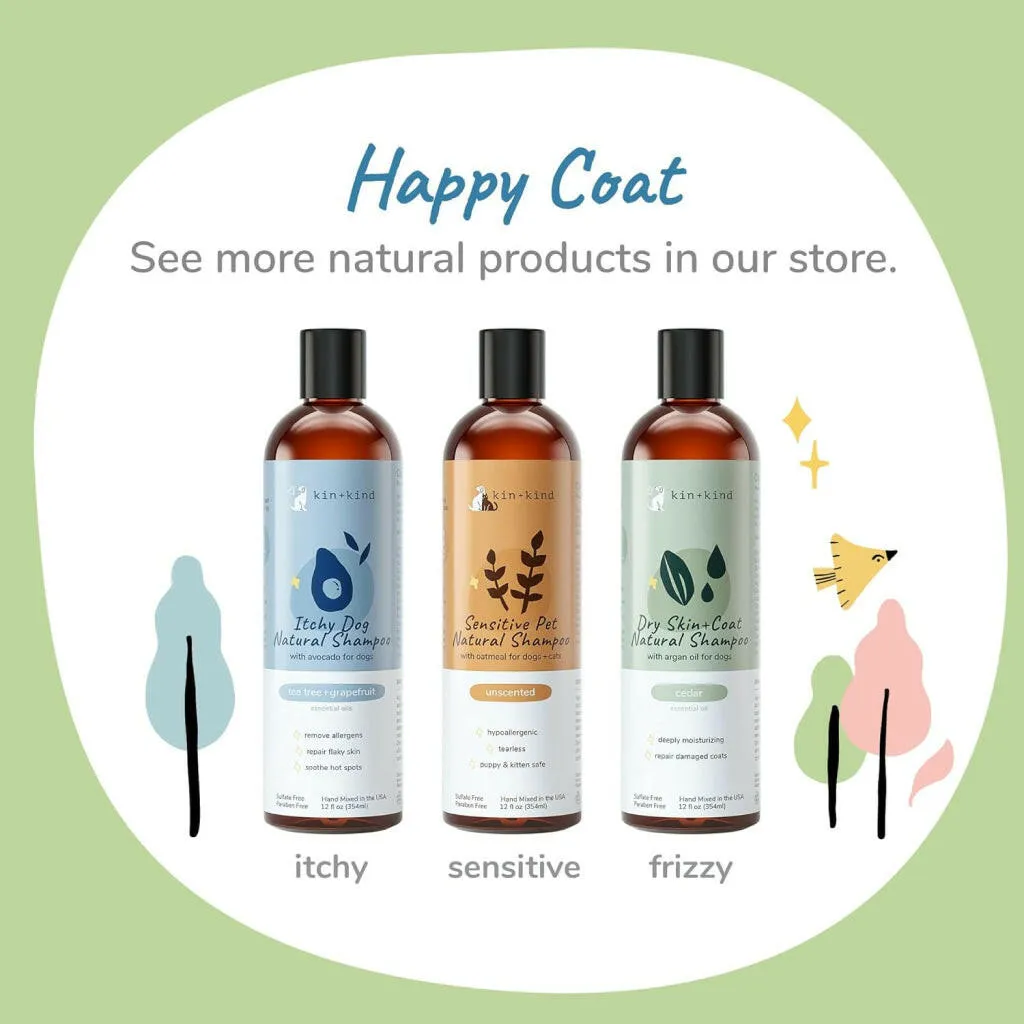 kin kind Itchy Pet Rosemary Shampoo for Cats & Dogs (12 oz)