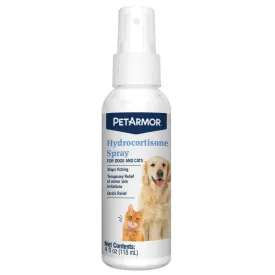 PetArmor Hydrocortisone Spray For Dogs & Cats (4oz)