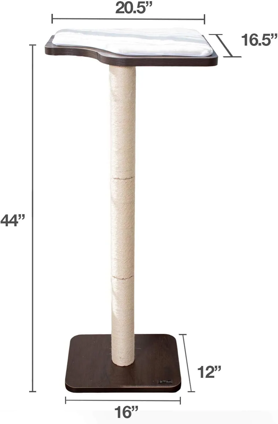 PetFusion Ultimate Cat Window Climbing Perch 45 Tall (Tree Sisal Scratching Posts, Modern Design Simply Suctions to Window. (EASY TO ASSEMBLE)