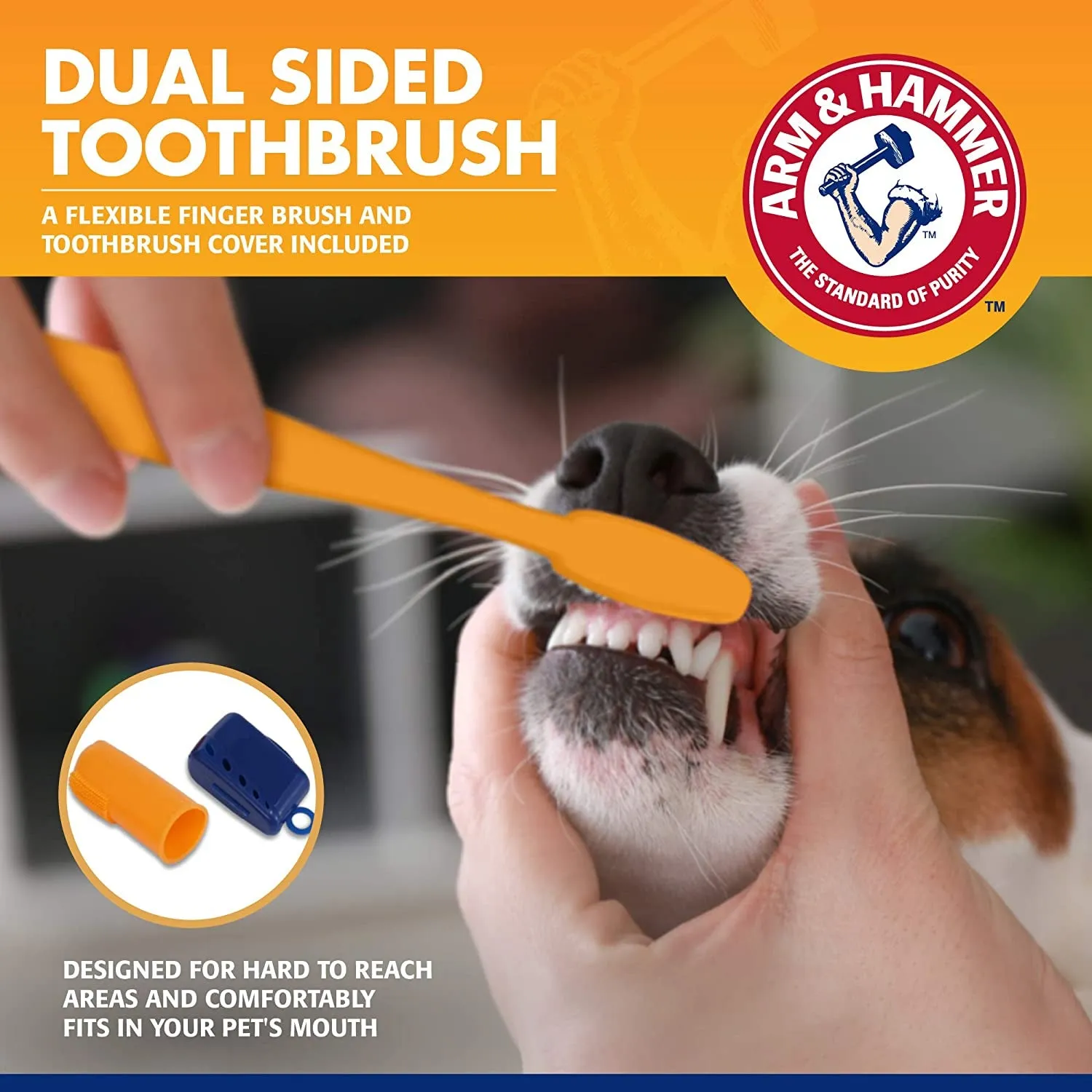 Pets Toothpaste, Toothbrush & Fingerbrush Tartar Control Kit for Dog 3-Piece Kit, Banana Mint Flavor