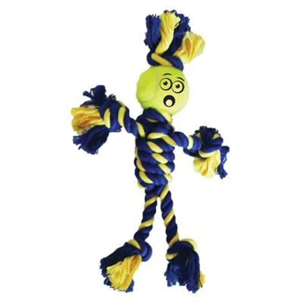 Petsport Braided Rope Rasta Man with Tennis Ball for Dogs