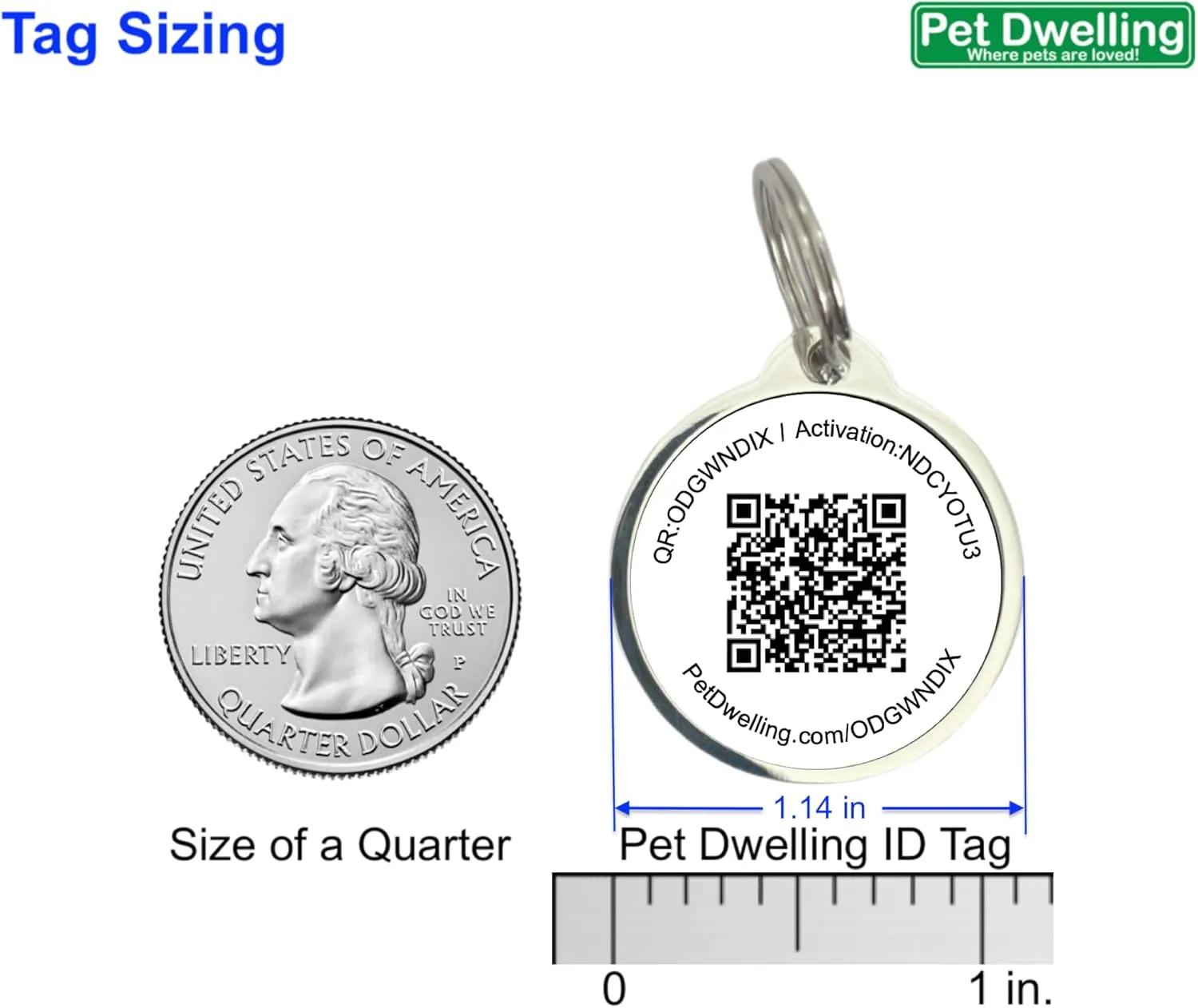 Premium Pet ID Tag for Dogs and Cats: Easy Scan QR Code, Instant Online Pet Profile Access, & Scan Location Alerts(Blue Paw)