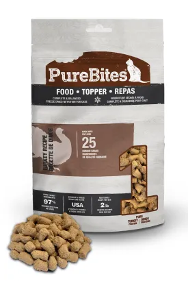 Purebites Freeze Dried Raw Cat Food or Mixer - Turkey