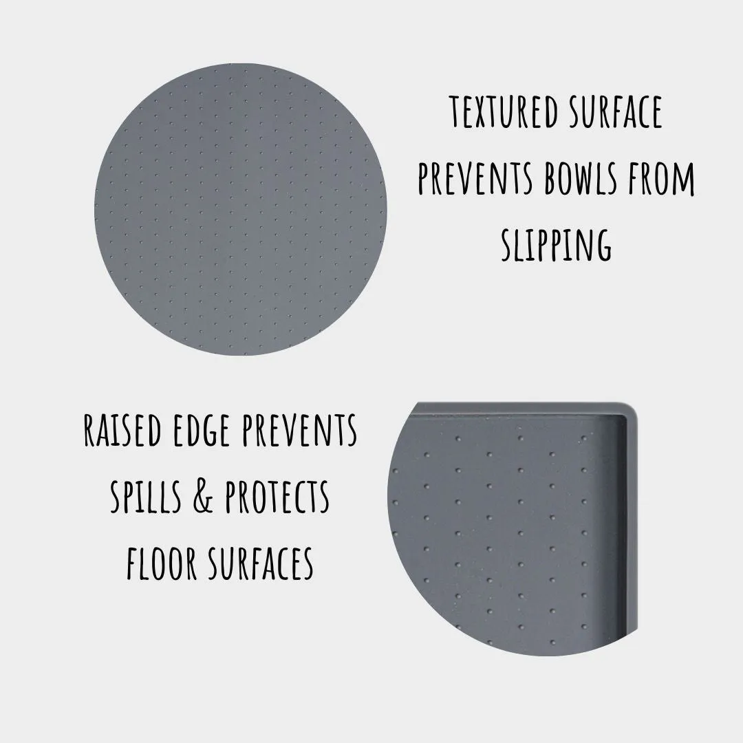 SILICONE MESS FREE BLUE PLACEMAT