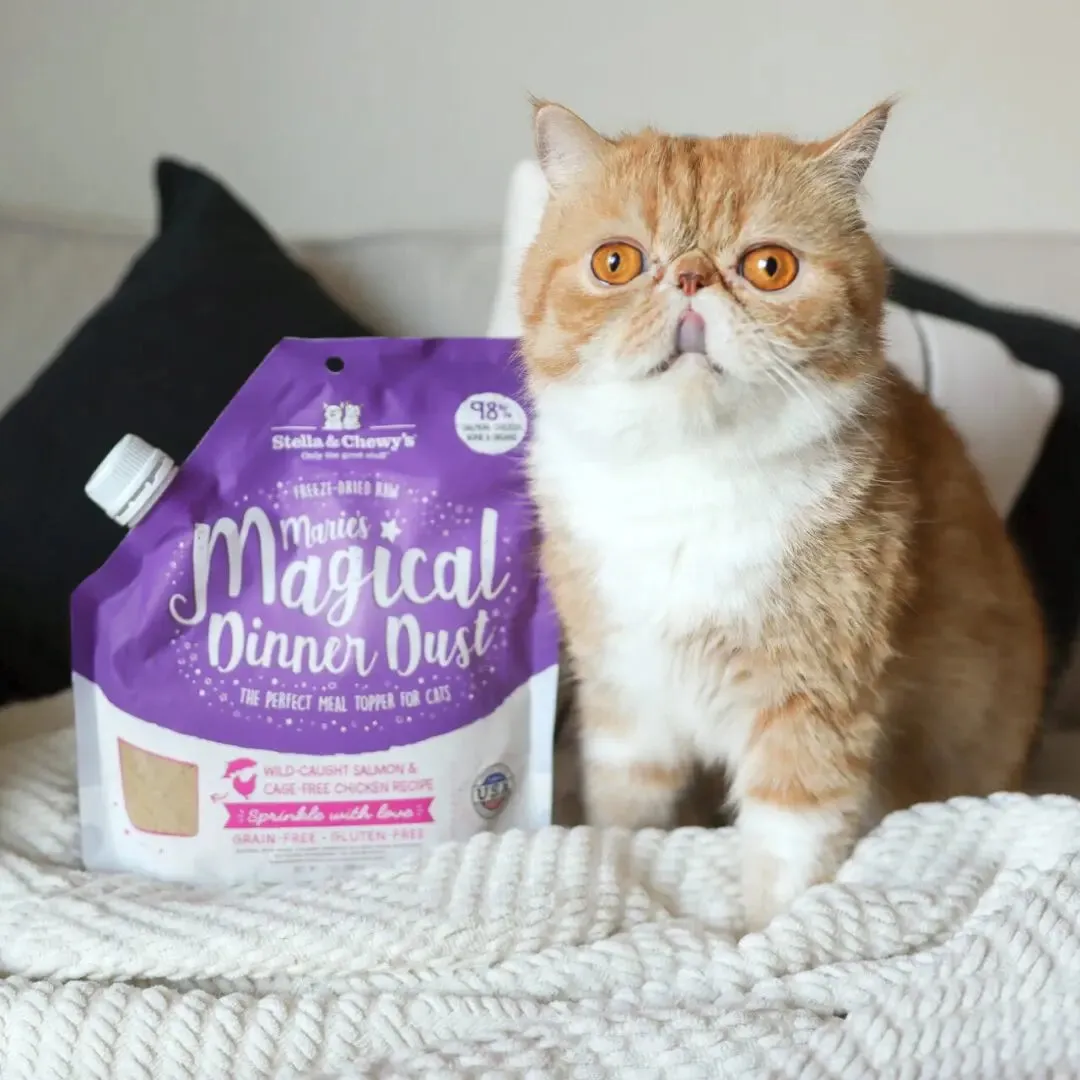 Stella & Chewy's Marie’s Magical Dinner Dust Salmon & Chicken 7-oz, Cat Meal Topper
