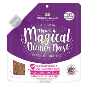 Stella & Chewy's Marie’s Magical Dinner Dust Salmon & Chicken 7-oz, Cat Meal Topper