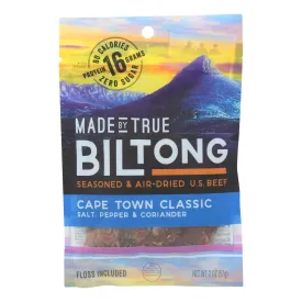 True Jerky - Beef Jerky Biltong Classic (Pack of 8) 2 Oz