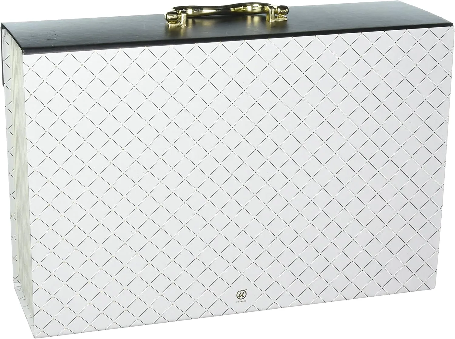 U Brands Modern-Noir Expandable File 19 Pocket, White (201A0206)