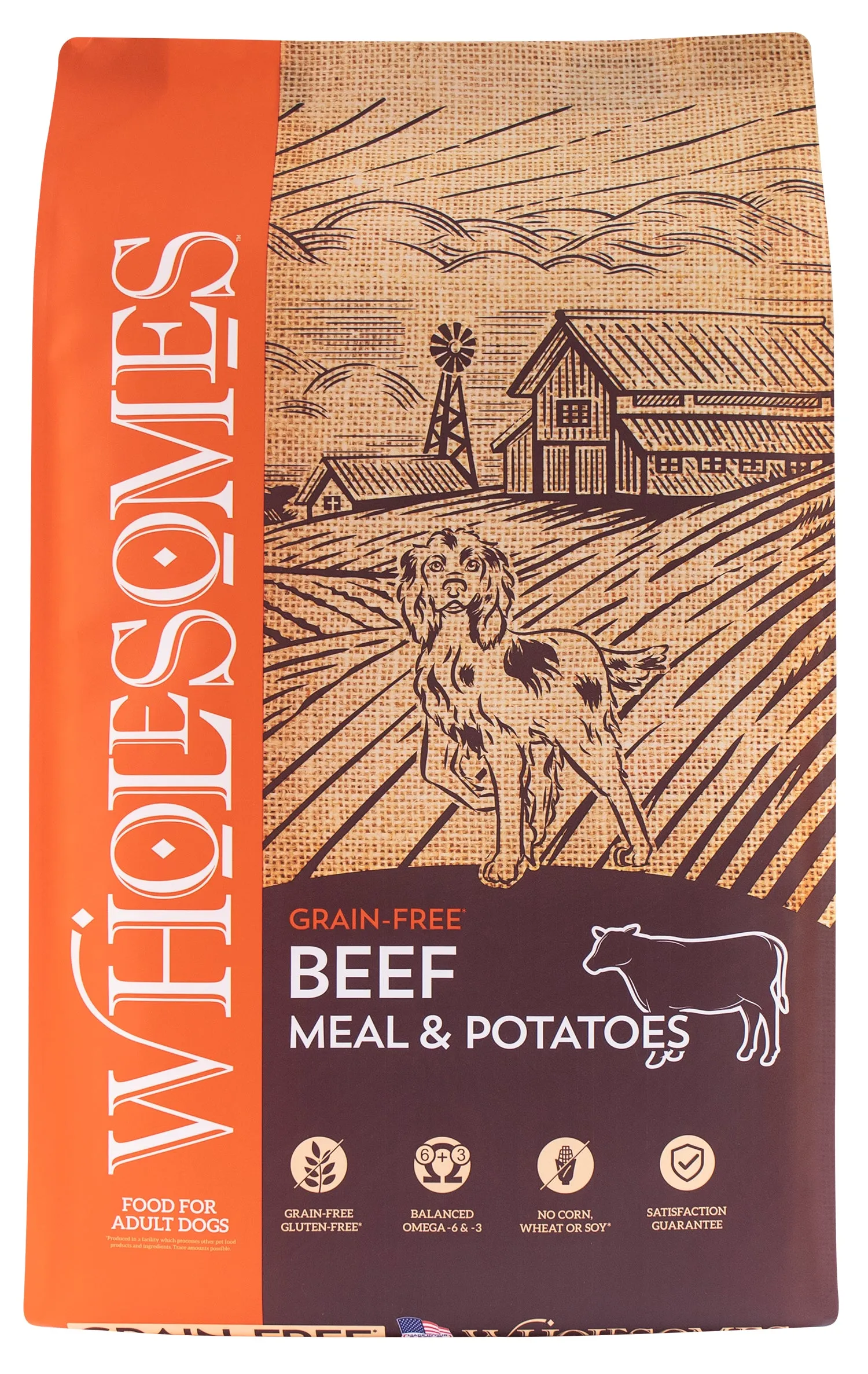WHOLESOMES GF Beef Meal   Potatoes Dog Food